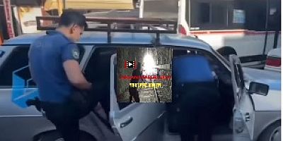 Polisi fark eden hırsızlar arabalarını bırakıp kaçtı