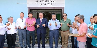 Ramazan Ağar, Cami açılışına katıldı