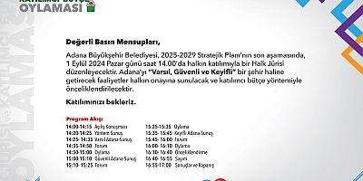Türkiye’nin ilk Halk Jürisi Adana’da toplanıyor