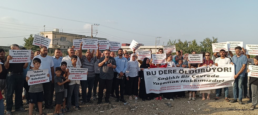 Yüreğir'de dere isyanı